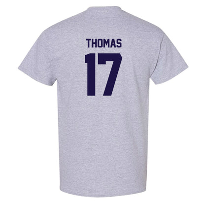 Furman - NCAA Football : Kendall Thomas - Grey Classic Shersey Short Sleeve T-Shirt