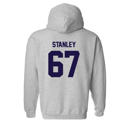 Furman - NCAA Football : Evan Stanley - Grey Classic Shersey Hooded Sweatshirt