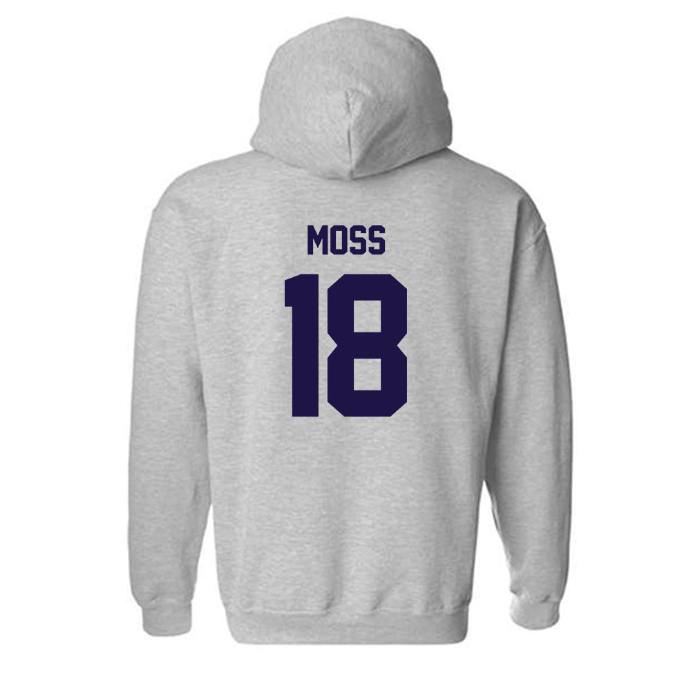 Furman - NCAA Football : Miles Moss - Grey Classic Shersey Hooded Sweatshirt