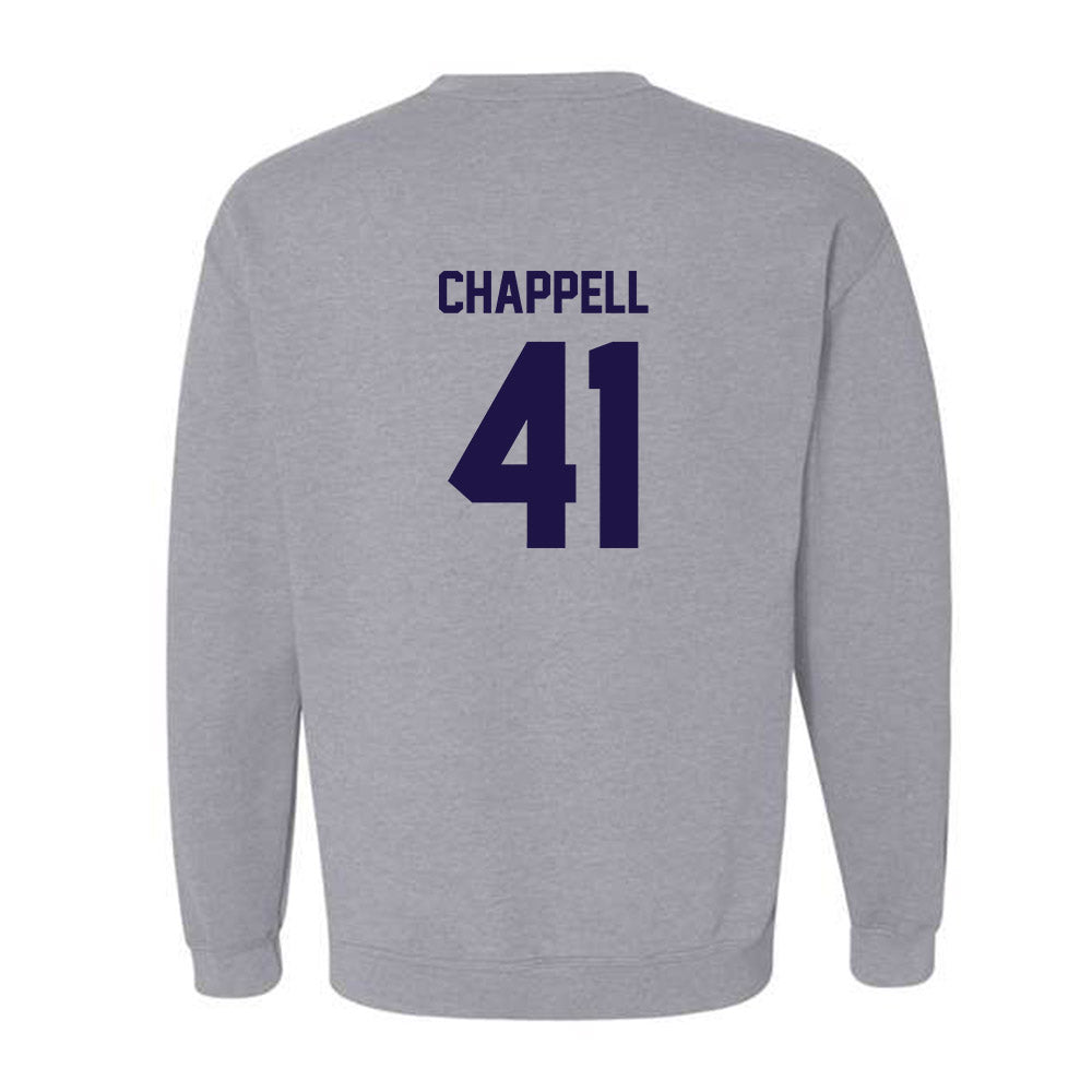 Furman - NCAA Football : Brock Chappell - Grey Classic Shersey Sweatshirt