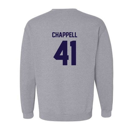 Furman - NCAA Football : Brock Chappell - Grey Classic Shersey Sweatshirt