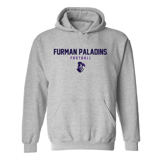 Furman - NCAA Football : John Holbrook - Grey Classic Hooded Sweatshirt