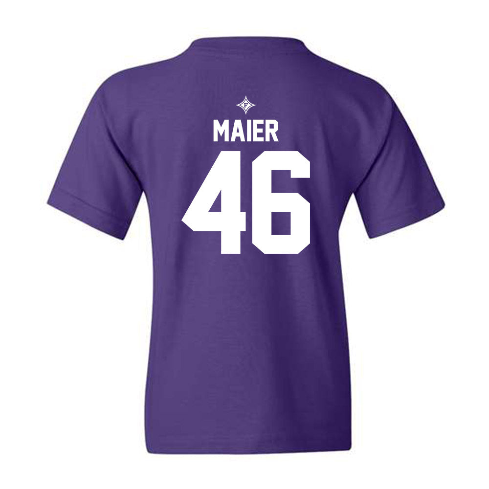 Furman - NCAA Football : Alex Maier - Purple Fashion Youth T-Shirt