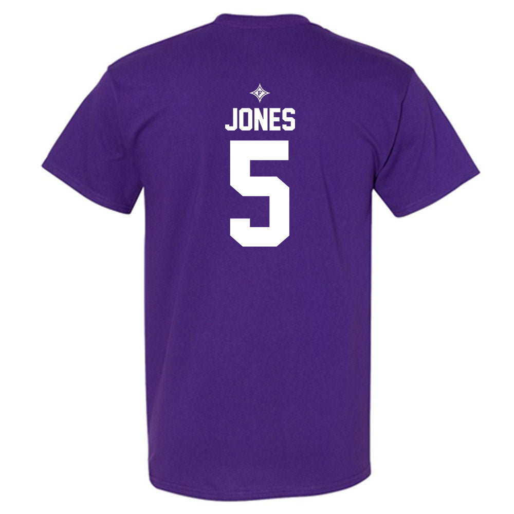 Furman - NCAA Football : Carson Jones - Purple Fashion Short Sleeve T-Shirt