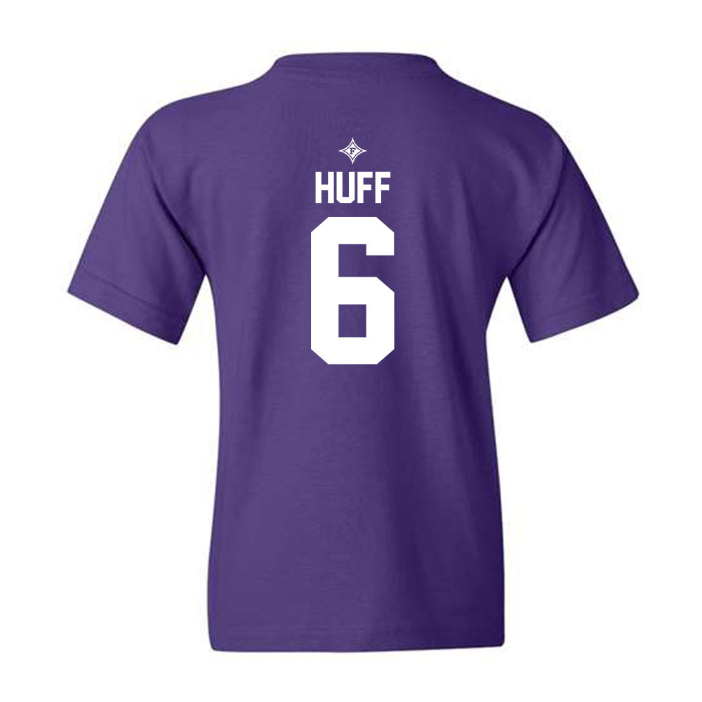 Furman - NCAA Football : Tyler Huff - Purple Fashion Youth T-Shirt