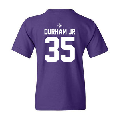 Furman - NCAA Football : Douglas Durham Jr - Purple Fashion Youth T-Shirt