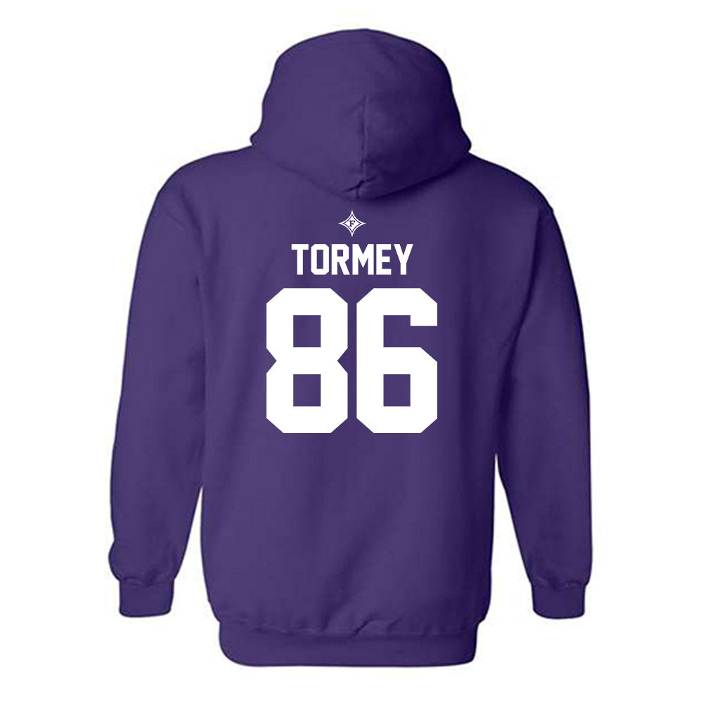 Furman - NCAA Football : Brennan Tormey - Purple Fashion Hooded Sweatshirt