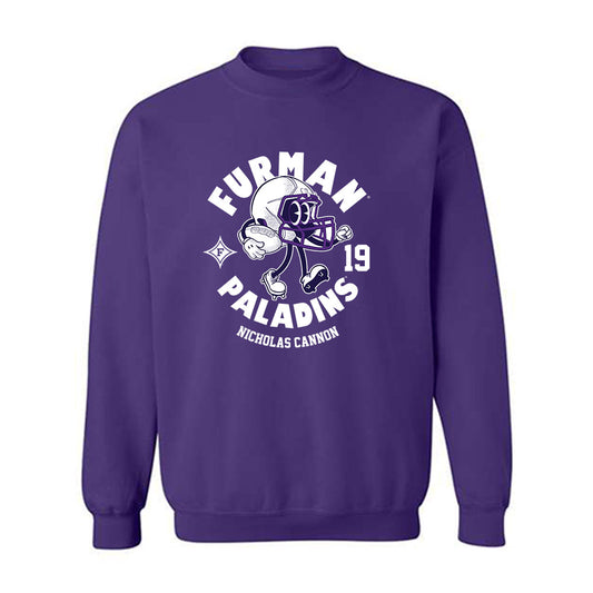 Furman - NCAA Football : Nicholas Cannon - Purple Fashion Sweatshirt