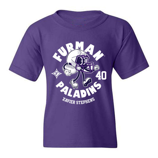 Furman - NCAA Football : Xavier Stephens - Youth T-Shirt Fashion Shersey