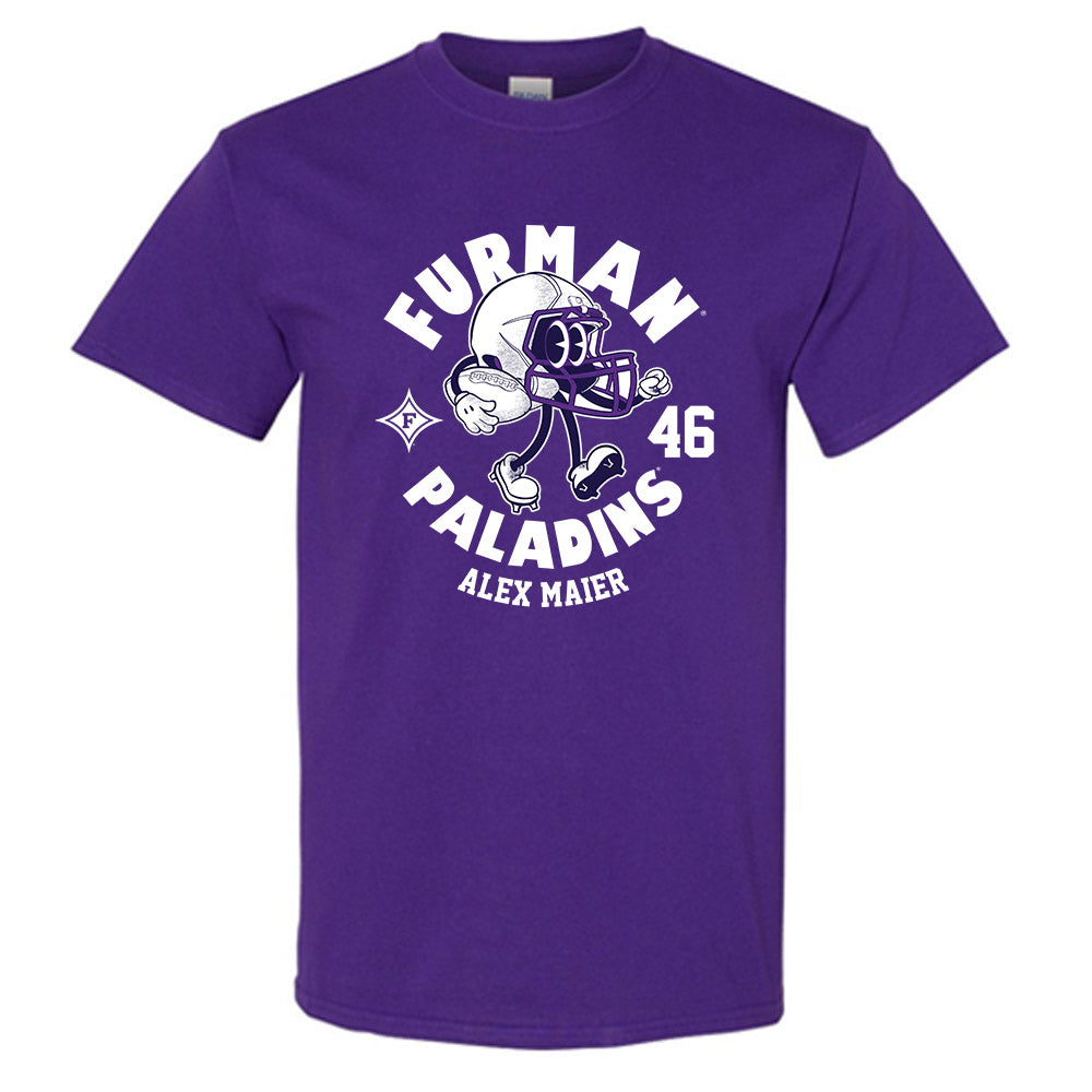 Furman - NCAA Football : Alex Maier - Purple Fashion Short Sleeve T-Shirt