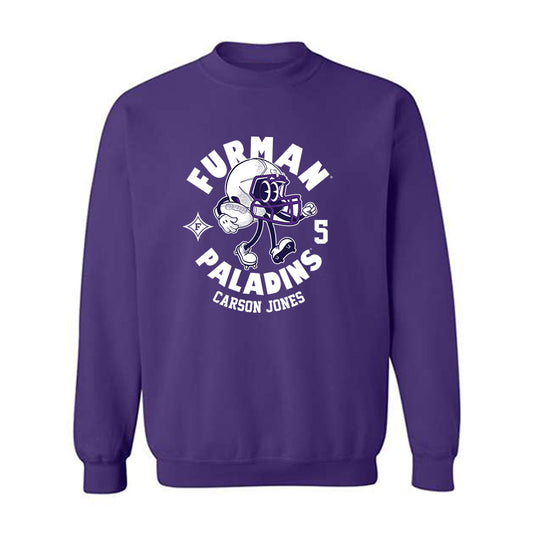 Furman - NCAA Football : Carson Jones - Purple Fashion Sweatshirt