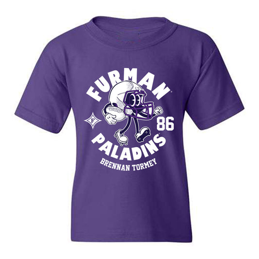 Furman - NCAA Football : Brennan Tormey - Purple Fashion Youth T-Shirt