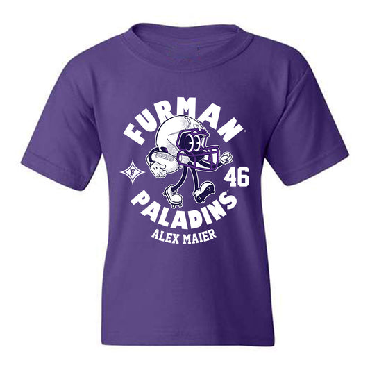 Furman - NCAA Football : Alex Maier - Purple Fashion Youth T-Shirt