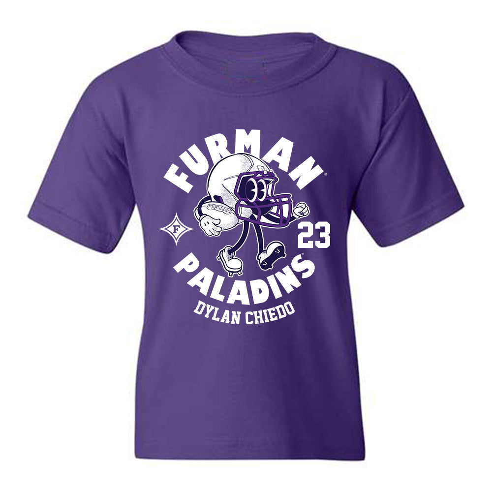 Furman - NCAA Football : Dylan Chiedo - Purple Fashion Youth T-Shirt