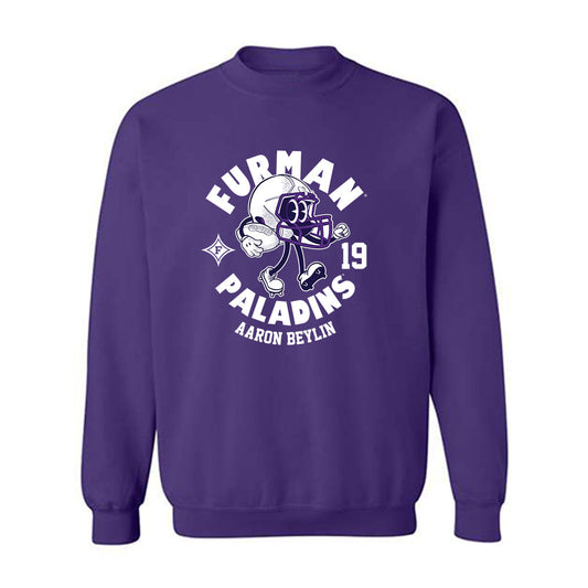 Furman - NCAA Football : Aaron Beylin - Purple Fashion Sweatshirt