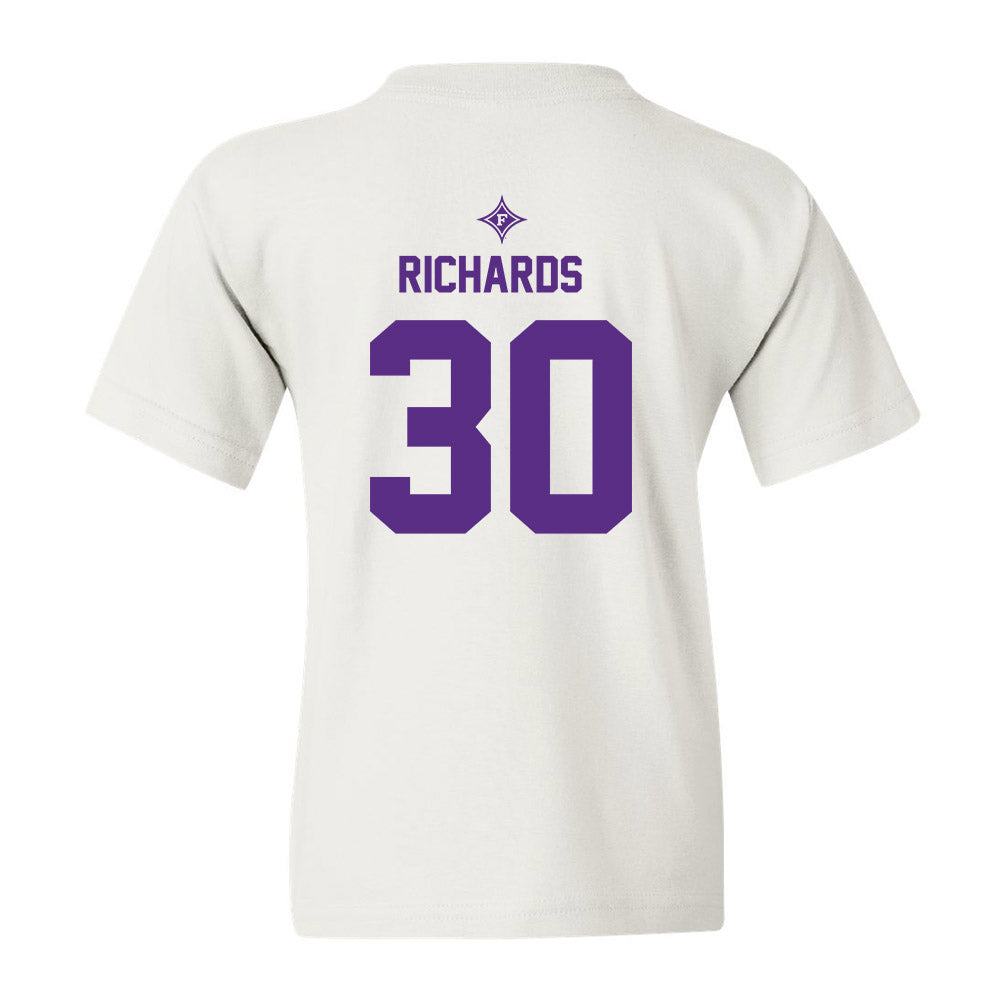 Furman - NCAA Football : Caden Richards - White Sport Shersey Youth T-Shirt