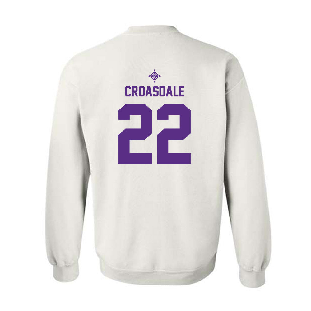 Furman - NCAA Football : Ben Croasdale - White Sports Shersey Sweatshirt