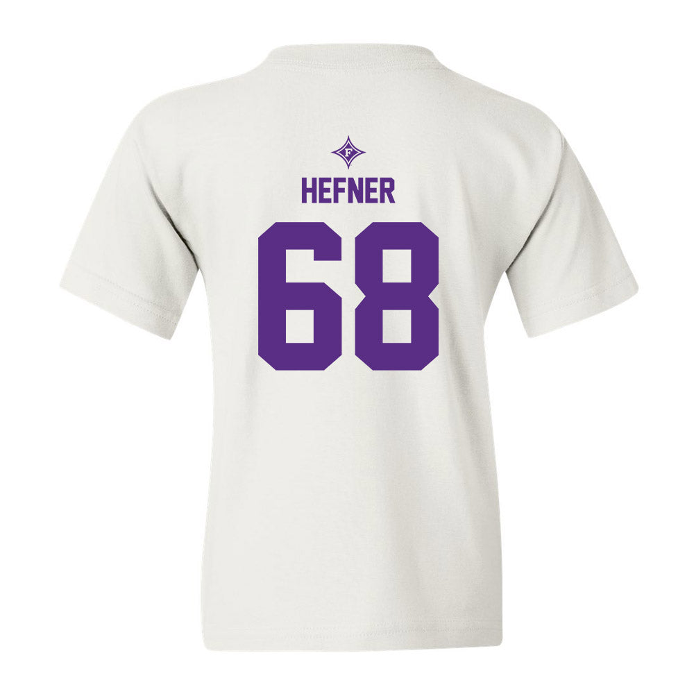 Furman - NCAA Football : Jacob Hefner - White Sports Shersey Youth T-Shirt