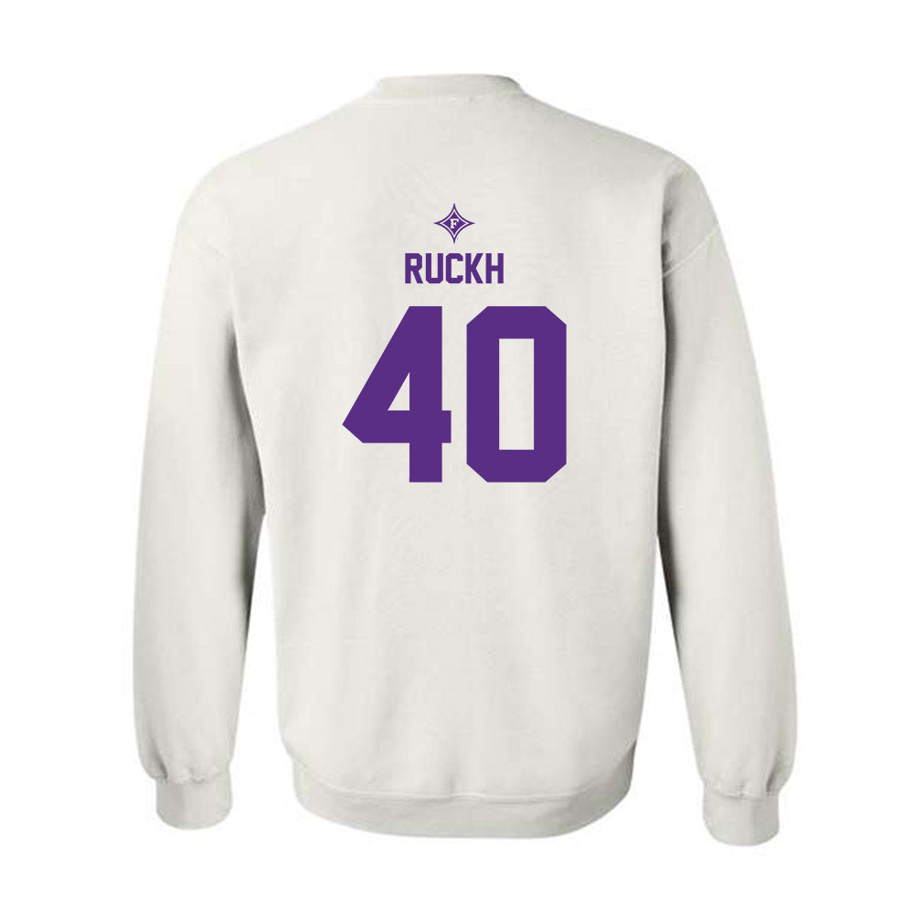 Furman - NCAA Football : Aiden Ruckh - White Sports Shersey Sweatshirt