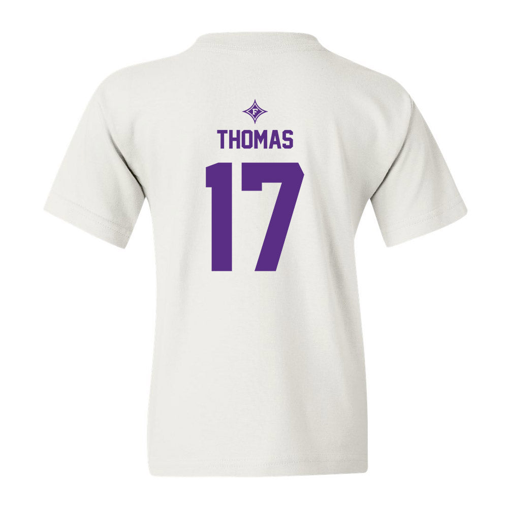 Furman - NCAA Football : Kendall Thomas - White Sports Shersey Youth T-Shirt