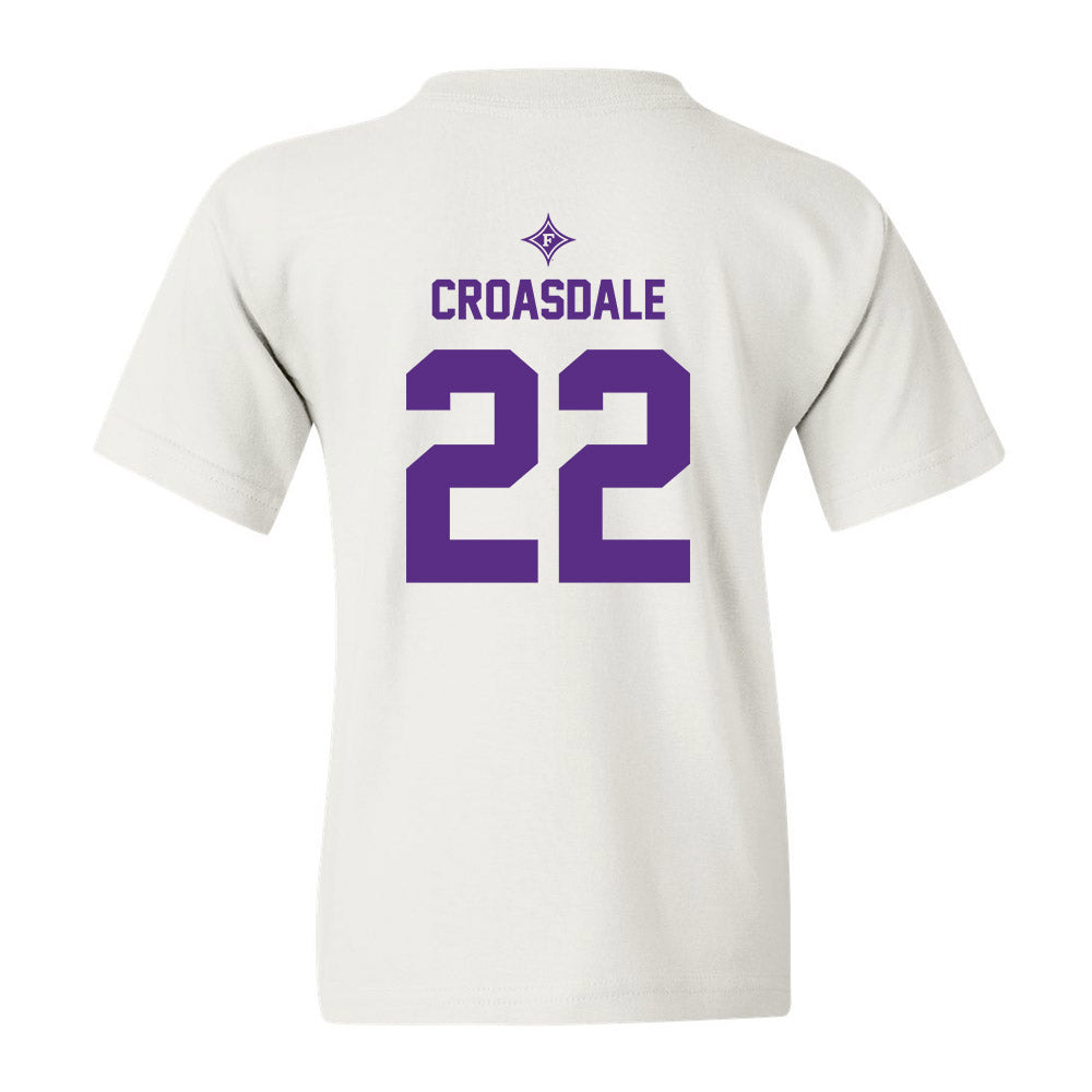 Furman - NCAA Football : Ben Croasdale - White Youth T-Shirt