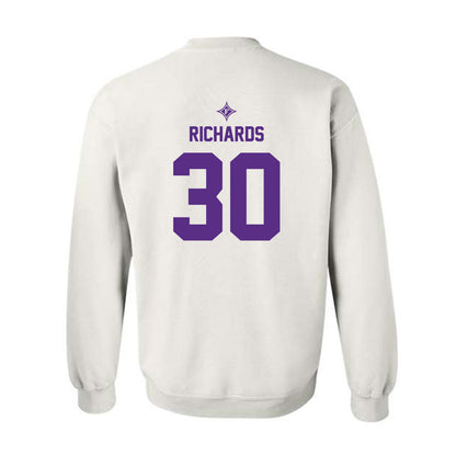 Furman - NCAA Football : Caden Richards - White Sports Shersey Sweatshirt