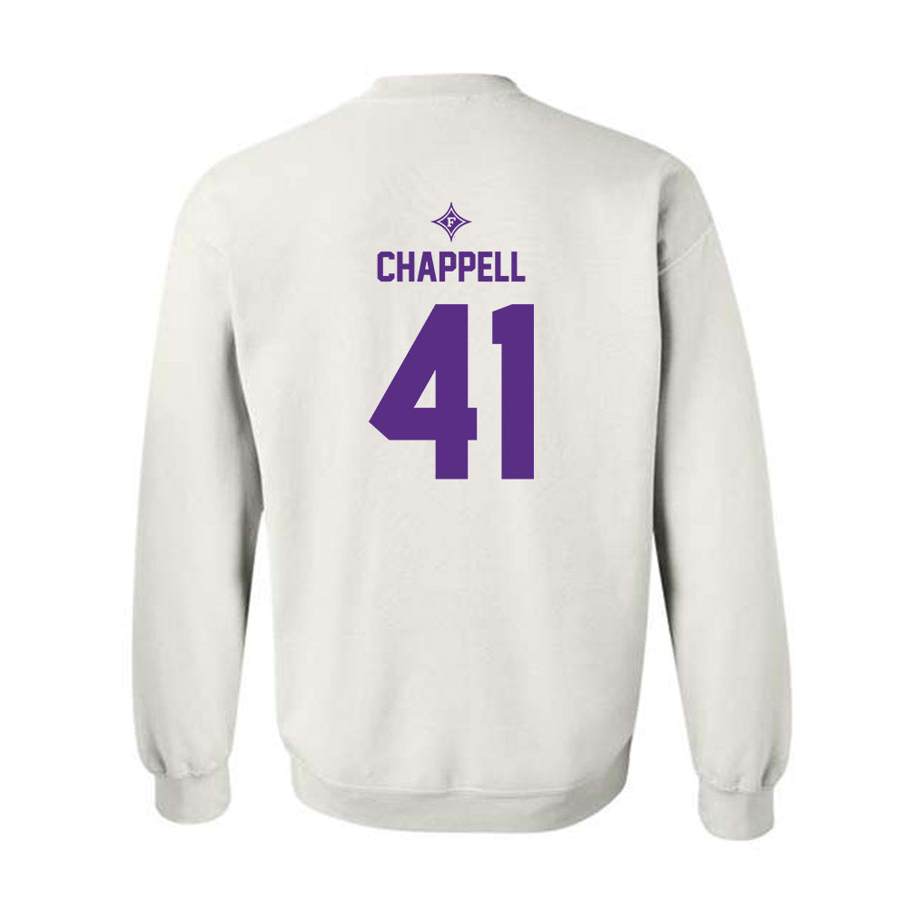 Furman - NCAA Football : Brock Chappell - White Sports Shersey Sweatshirt