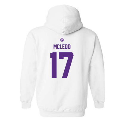 Furman - NCAA Football : Tre McLeod - White Sports Shersey Hooded Sweatshirt