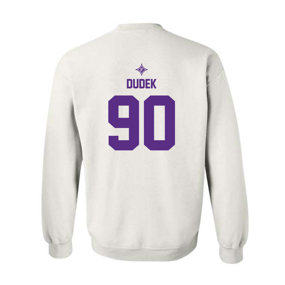 Furman - NCAA Football : Malakai Dudek - White Sports Shersey Sweatshirt