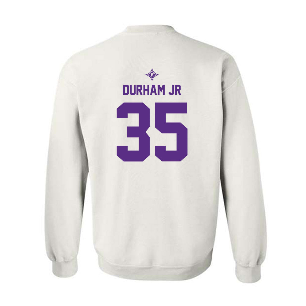 Furman - NCAA Football : Douglas Durham Jr - White Sports Shersey Sweatshirt