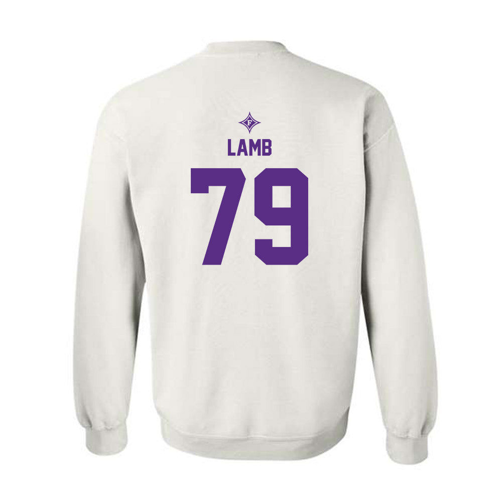 Furman - NCAA Football : Ryan Lamb - White Sports Sweatshirt