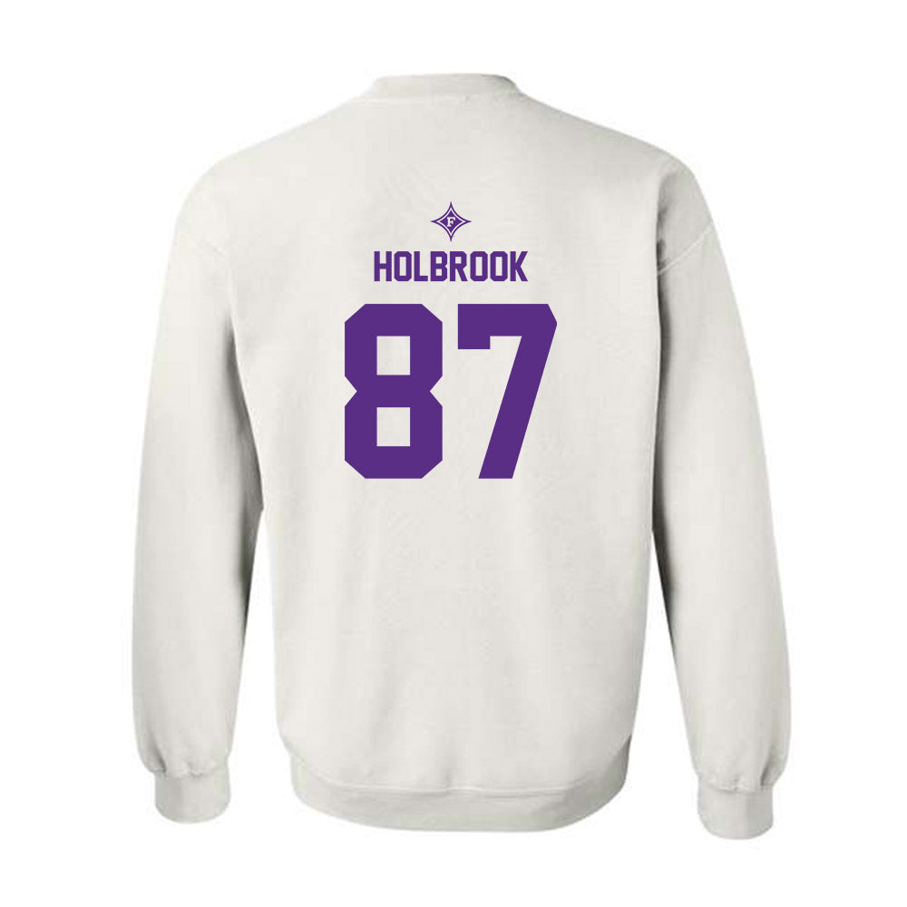 Furman - NCAA Football : John Holbrook - White Sports Shersey Sweatshirt