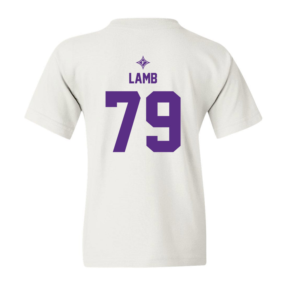 Furman - NCAA Football : Ryan Lamb - White Sports Youth T-Shirt