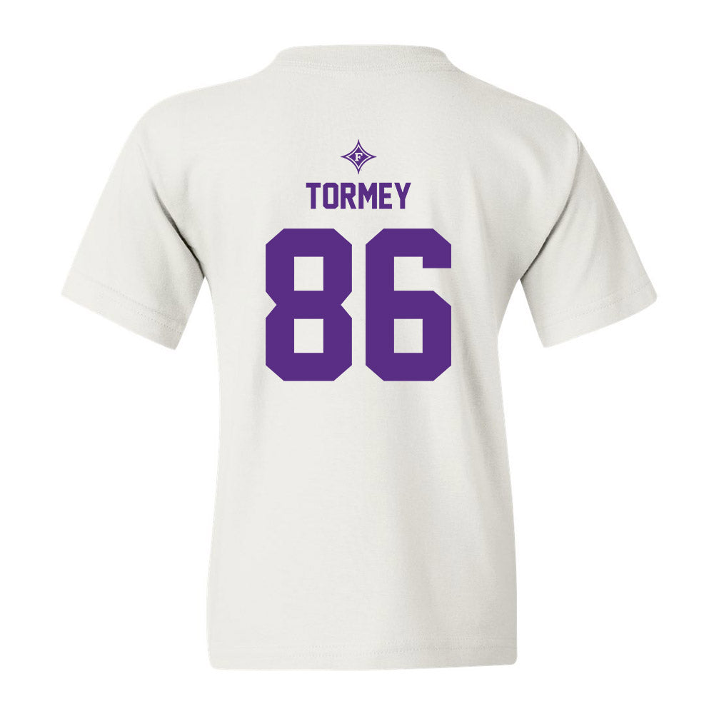 Furman - NCAA Football : Brennan Tormey - White Sports Shersey Youth T-Shirt