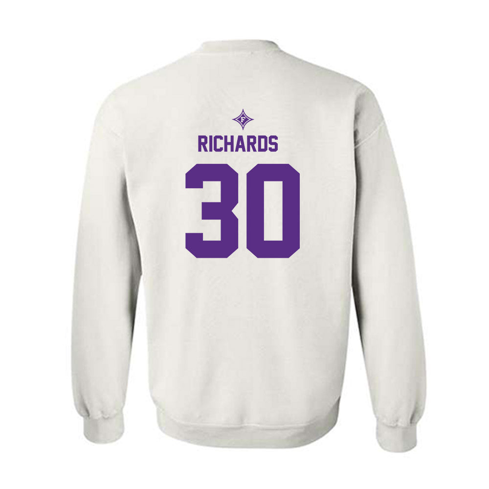 Furman - NCAA Football : Caden Richards - White Sport Shersey Sweatshirt