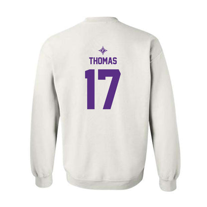 Furman - NCAA Football : Kendall Thomas - White Sports Shersey Sweatshirt