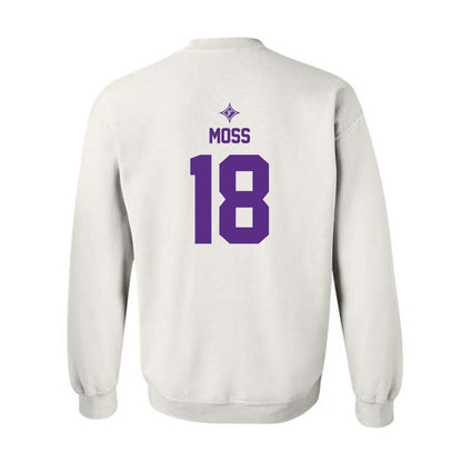 Furman - NCAA Football : Miles Moss - White Sports Shersey Sweatshirt