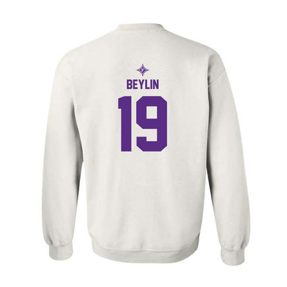 Furman - NCAA Football : Aaron Beylin - White Sports Sweatshirt