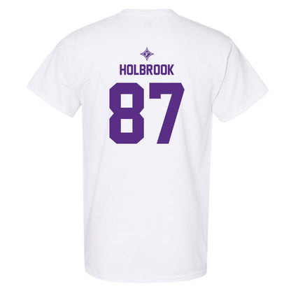 Furman - NCAA Football : John Holbrook - White Sports Shersey Short Sleeve T-Shirt