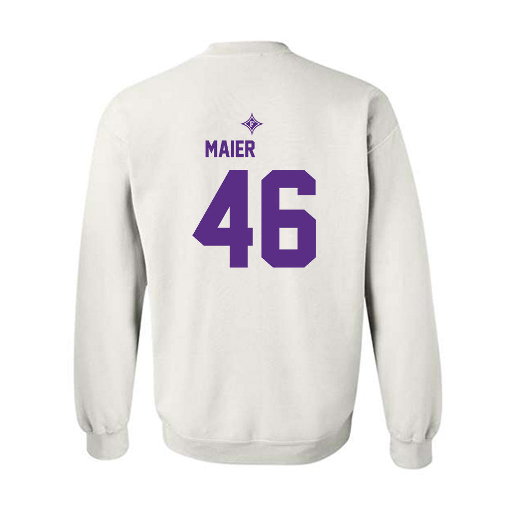 Furman - NCAA Football : Alex Maier - White Sport Shersey Sweatshirt