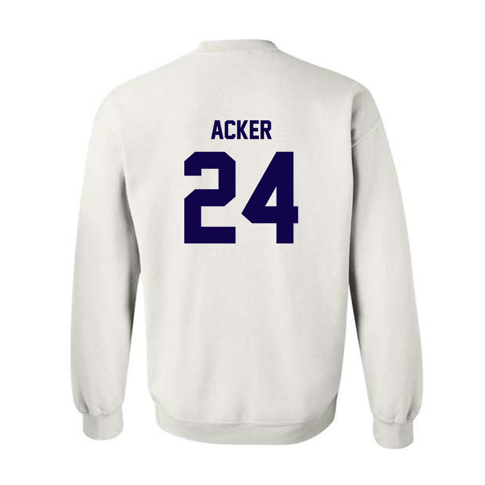 Furman - NCAA Women's Basketball : Jaelyn Acker - White Replica Sweatshirt