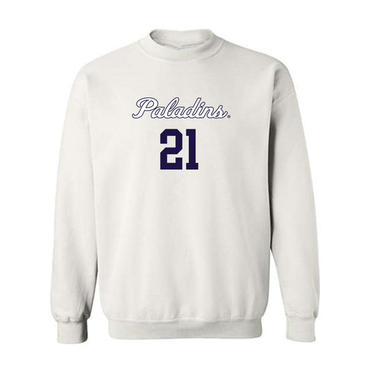 Furman - NCAA Women's Basketball : Niveya Henley - Crewneck Sweatshirt Replica Shersey