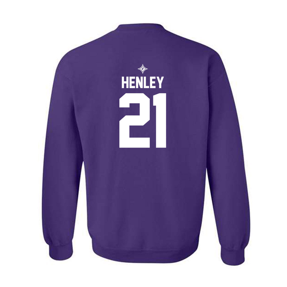 Furman - NCAA Women's Basketball : Niveya Henley - Crewneck Sweatshirt Fashion Shersey