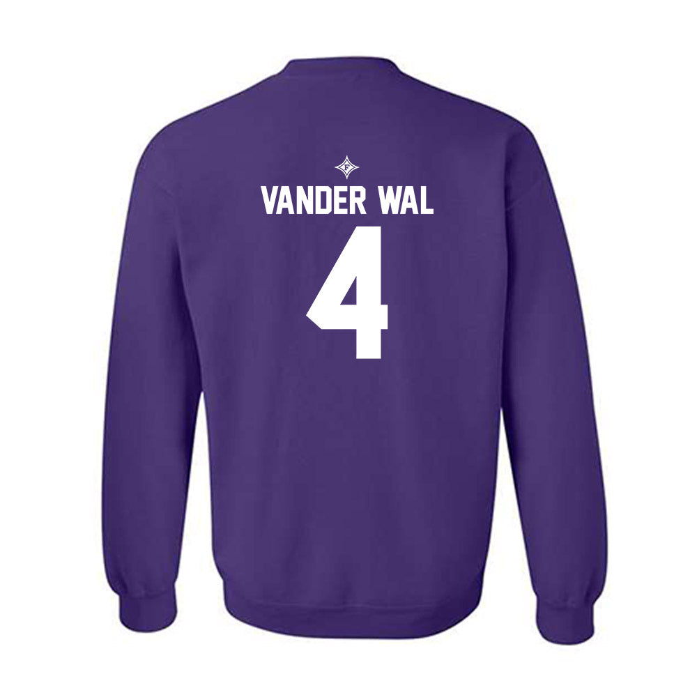 Furman - NCAA Men's Basketball : Ben Vander Wal - Purple Fashion Sweatshirt