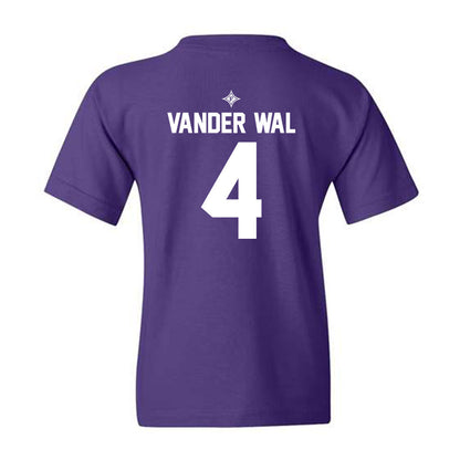 Furman - NCAA Men's Basketball : Ben Vander Wal - Purple Fashion Youth T-Shirt