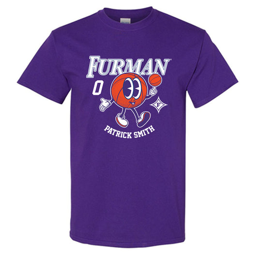 Furman - NCAA Men's Basketball : Patrick Smith -  Purple Fashion Short Sleeve T-Shirt