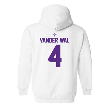 Furman - NCAA Men's Basketball : Ben Vander Wal - White Sport Shersey Hooded Sweatshirt