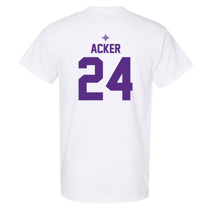 Furman - NCAA Women's Basketball : Jaelyn Acker - White Sport Short Sleeve T-Shirt