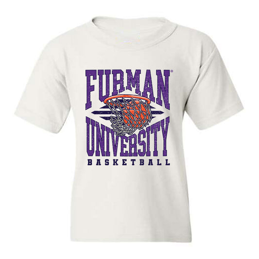 Furman - NCAA Men's Basketball : Davis Molnar - White Sport Youth T-Shirt