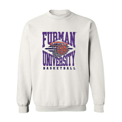 Furman - NCAA Men's Basketball : Davis Molnar - White Sport Sweatshirt